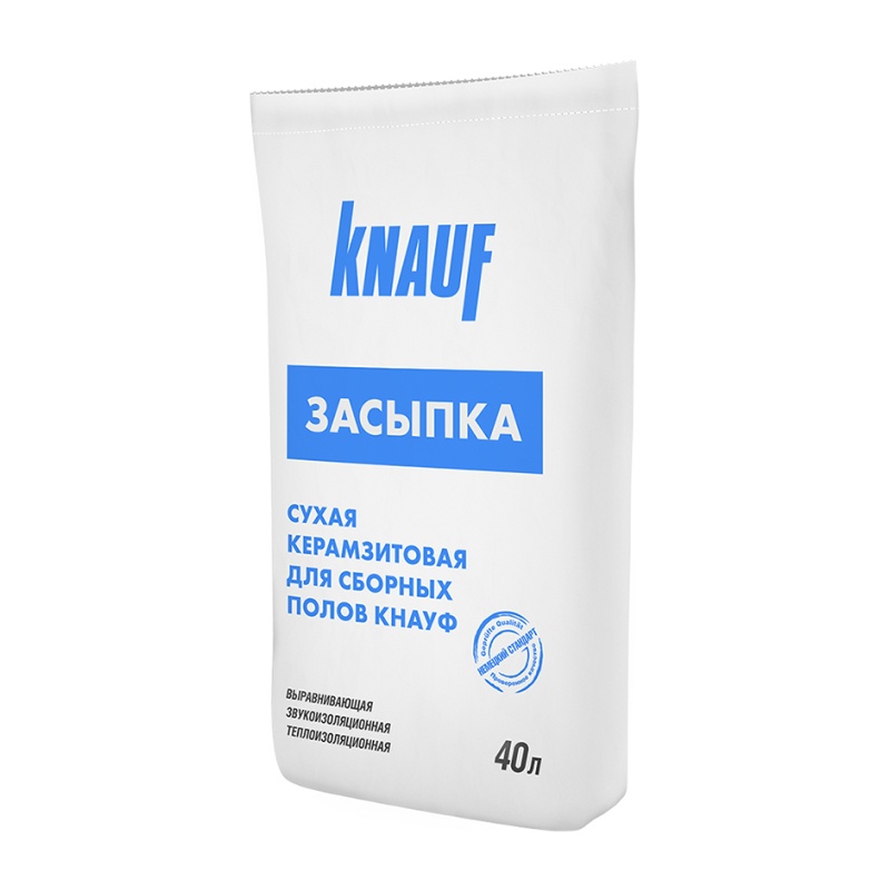 Засыпка сухая керамзитовая для пола Knauf, 40 л
