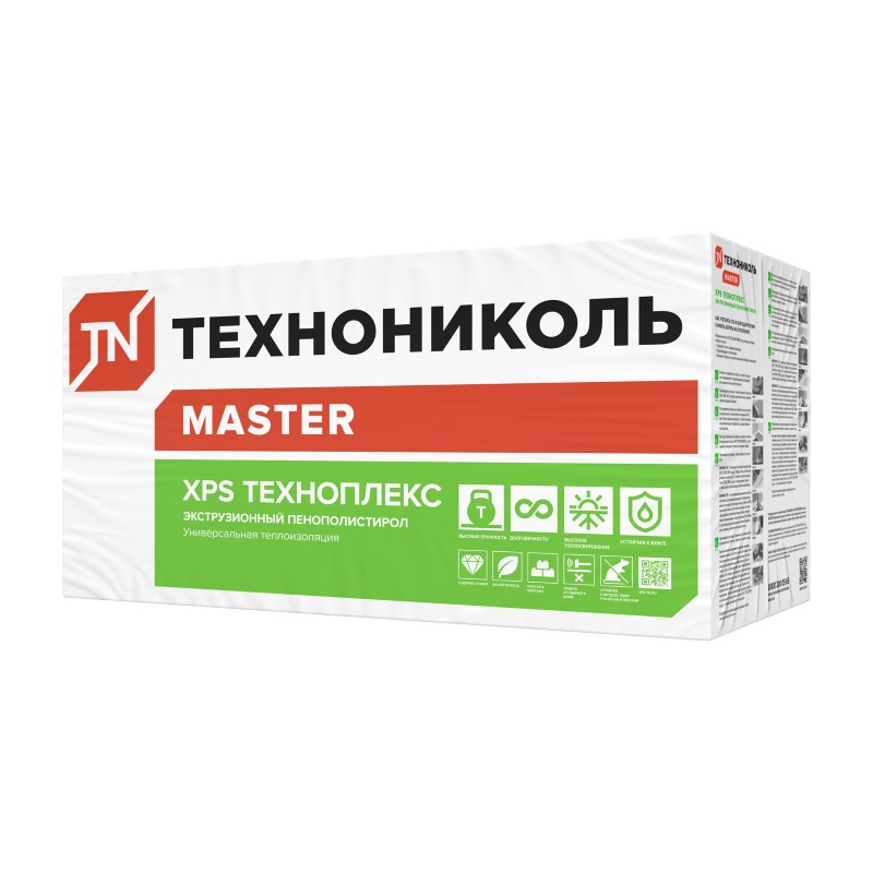 Пенополистирол экструдированный Технониколь Техноплекс 1180х580х100 мм, 4 шт