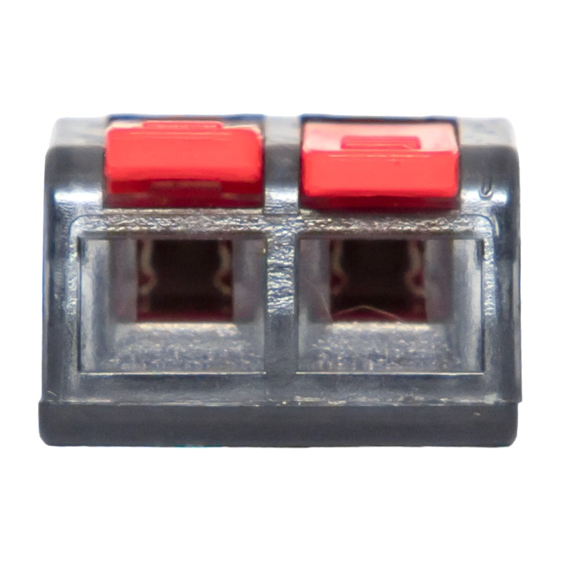 Клемма с рычажком 221-412 без пасты, 2 провода 0,2-4 мм2 (20 шт.)