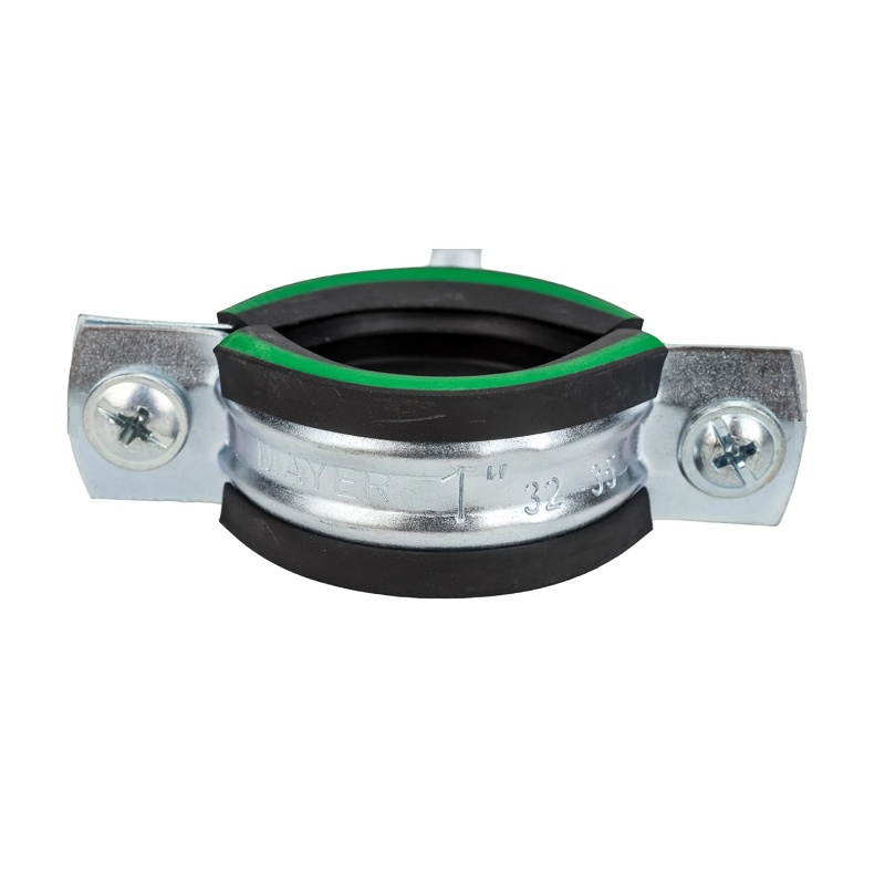 Хомут для труб 1" (32-35 мм) с уплотнителем и гайкой М8/1х20 мм
