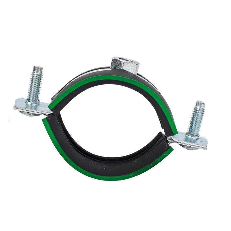 Хомут для труб 1 1/2" (48-52 мм) с уплотнителем и гайкой М8/1,2х20 мм