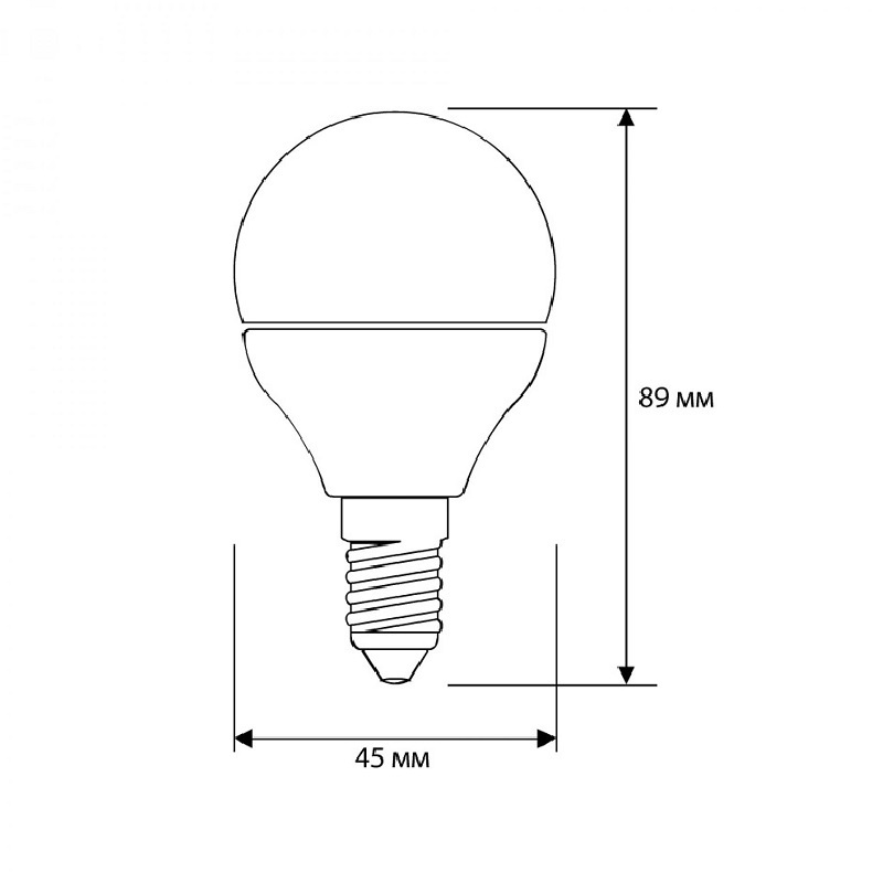 Лампа светодиодная Camelion LED E14, шар, 8Вт, 230В, 4500К, нейтральный свет