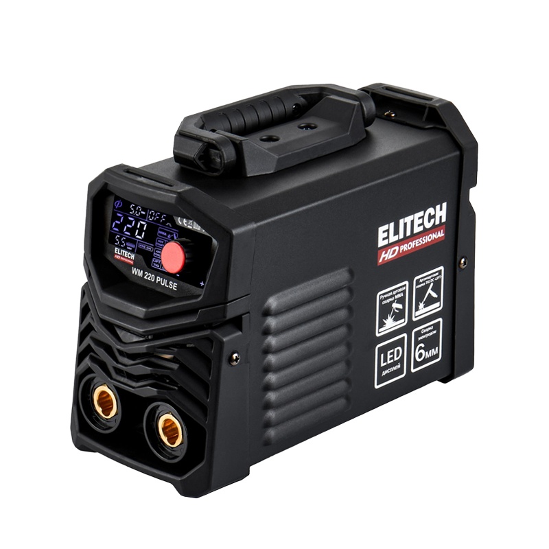 Инвертор сварочный Elitech WM 220 PULSE (10-220А 110-275В, ПВ80% 1,6-5мм)