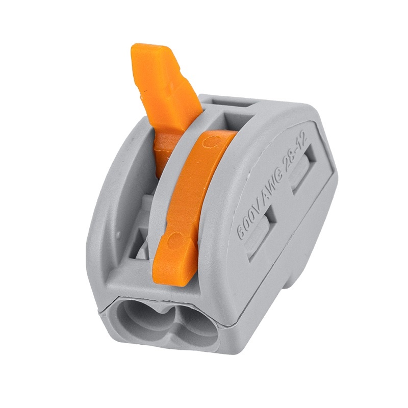 Клемма с рычажком 412 без пасты, 2 провода 0,1-2,5 мм2 (5 шт.)