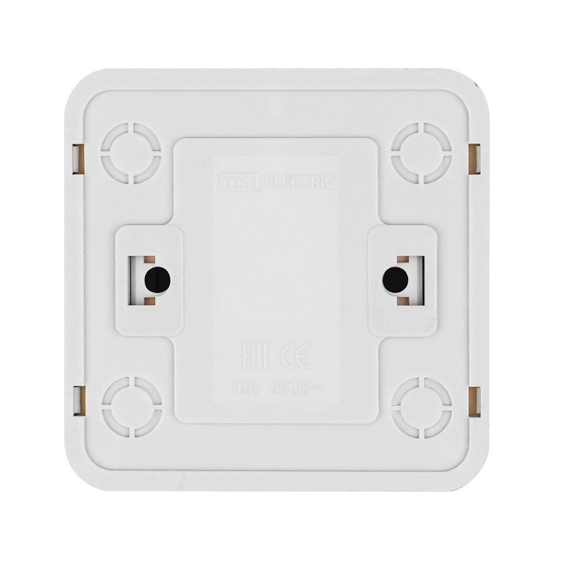 Выключатель о/у Ладога SQ1801-0046, 2 клавиши, с/инд, светлое дерево