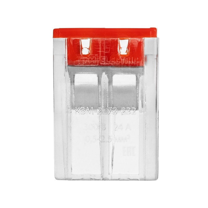 Клемма 2273-232 с пастой, 2 провода 1,0-2,5 мм2 (250 шт.)