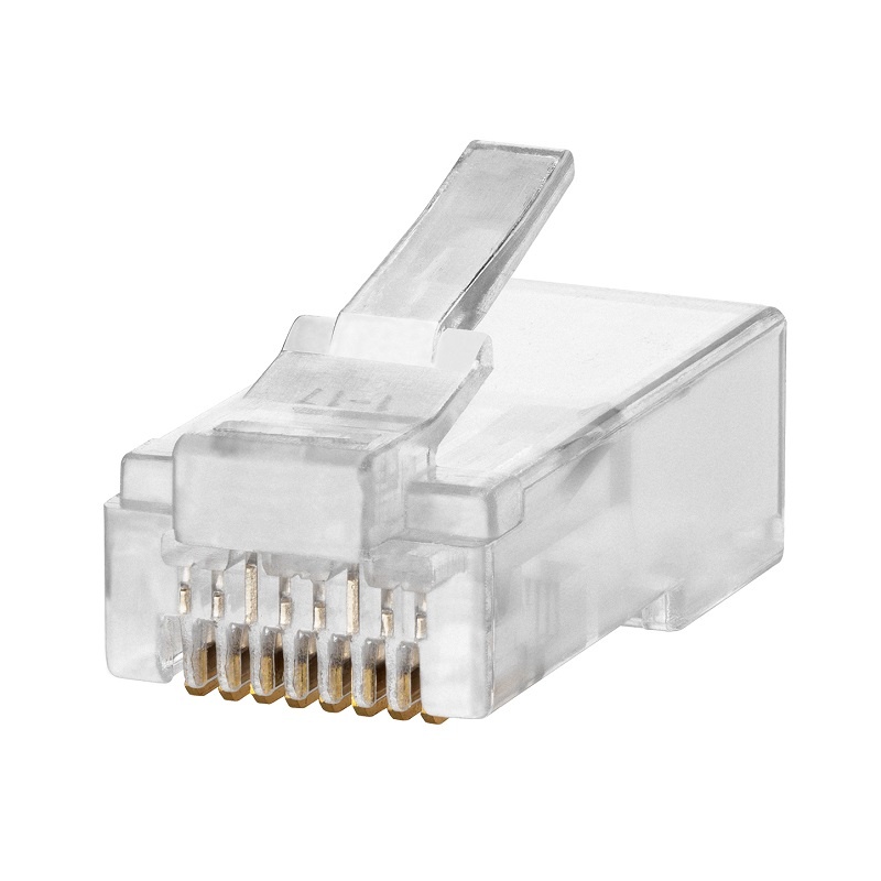 Коннектор компьютерный RJ-45 UTP для кабеля cat.5e (100 шт.)