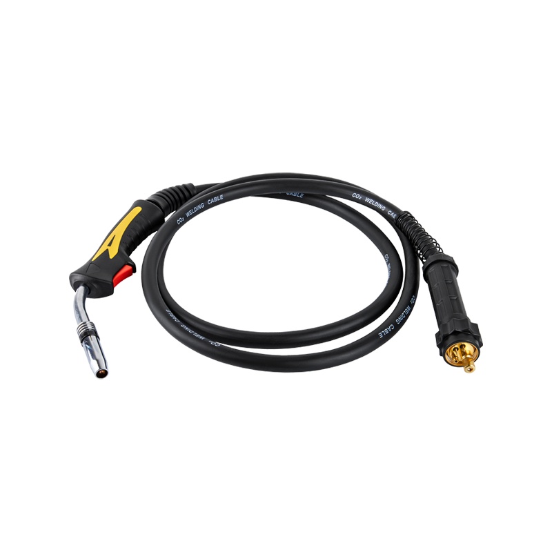 Горелка сварочная Elitech MIG МВ-15АК евроразьем, возд.охлаждение, d=0,6-1,0 мм, сопло 9,5 мм, ПВ 60%, 200 А, 3 м