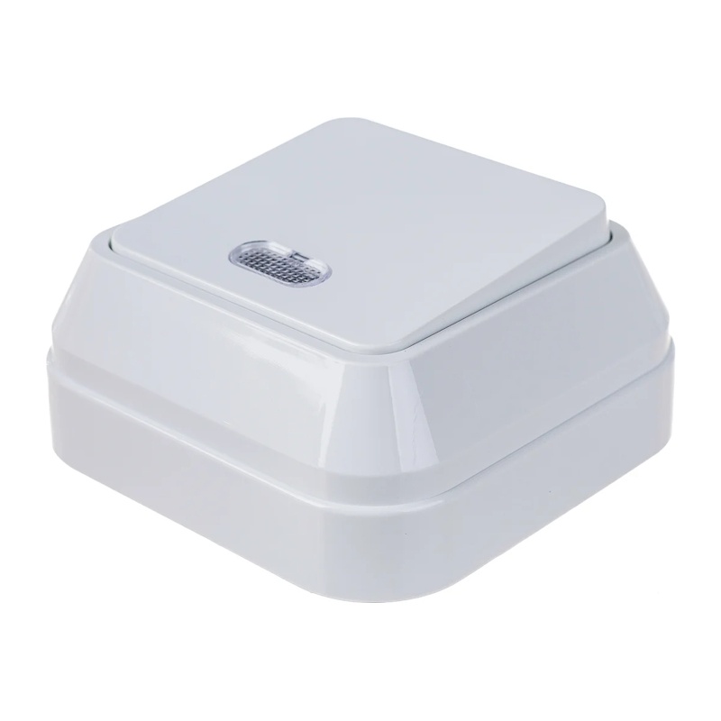 Выключатель о/у Makel 45121, 1 клавиша, с/инд, белый