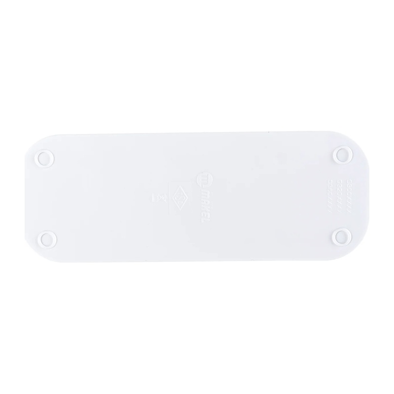 Колодка 3 гнезда Makel MGP121, 10А, 230В, б/з, белая