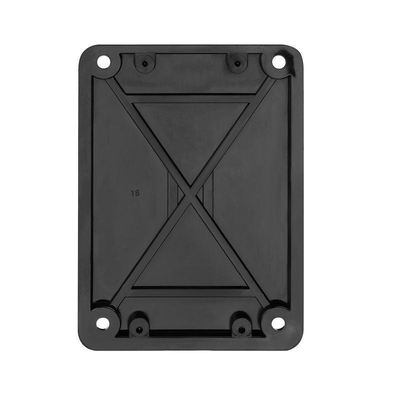 Розетка 1 гнездо, 3Р+РЕ, 32А, 380В, IP44, каучук, черная