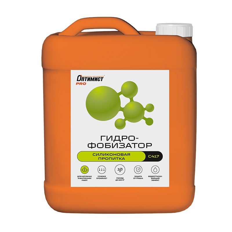 Пропитка-гидрофобизатор силикон. от влаги и грязи Оптимист C417 (10л)