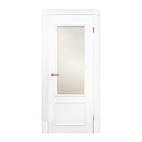 Полотно дверное Olovi Петербургские двери 2, со стеклом, белое, б/з (М10 945х2050 мм)