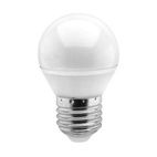 Лампа светодиодная Smartbuy LED E27, шар, 9.5Вт, 230В, 3000К, теплый свет