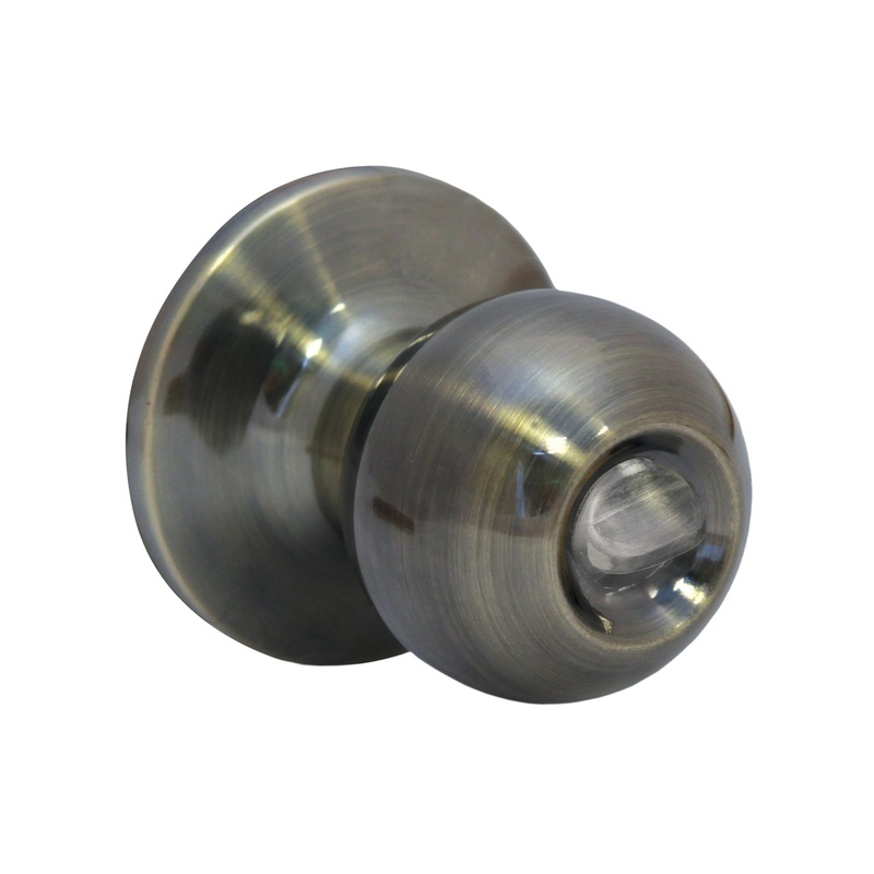 Защелка дверная SCHLOSS 42024 KL-01 с ручкой шар фиксатор бронза (30)