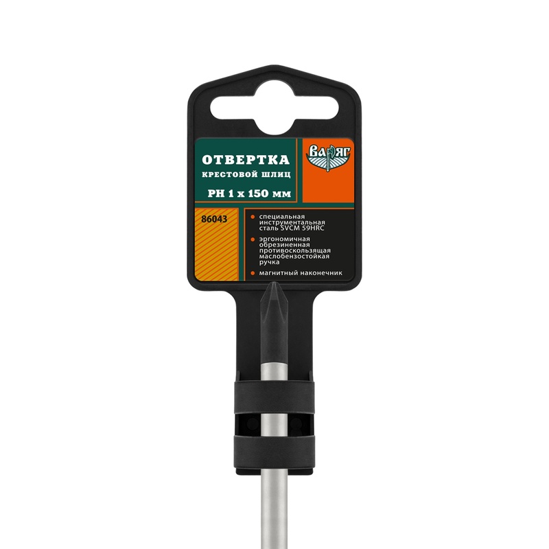Отвертка Варяг 86043 PH 1х150 мм