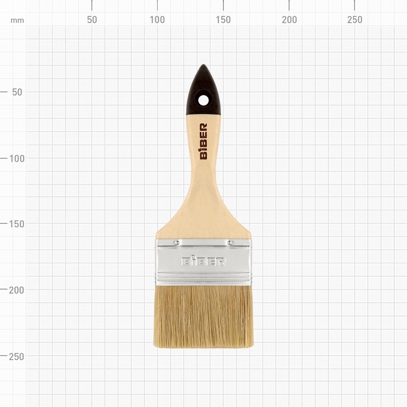 Кисть флейцевая Biber 31126 Стандарт 75 мм