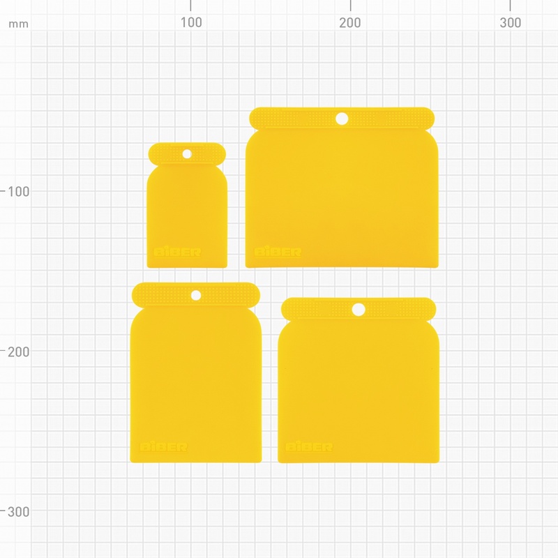 Набор шпателей Biber 35251 50, 80, 100, 120 мм (набор 4 шт.)