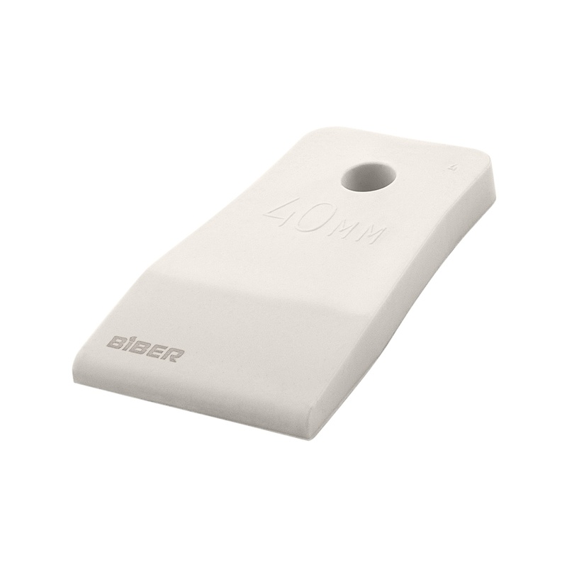 Шпатель резиновый Biber 35265 белый 40 мм