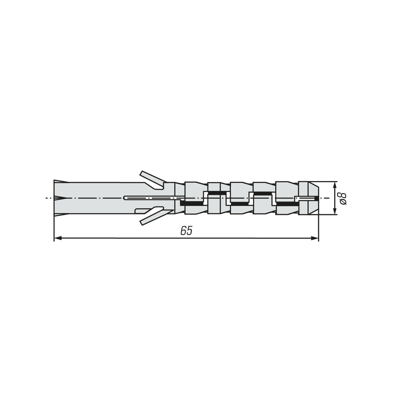 Дюбель PR 8х65L нейлон (50 шт)