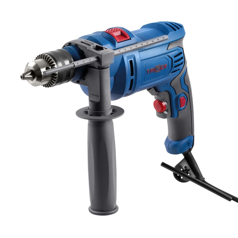 Дрель ударная сетевая Trigger 20011, 13 мм, патрон ключевой 0,7 кВт, 0-2300 об/мин