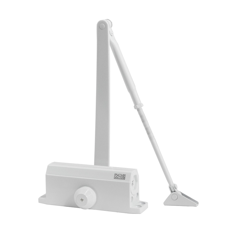 Доводчик SCHLOSS 61202 60-85 кг (макс 110 кг) белый (10)