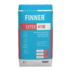 Шпатлевка цементная финишная Dauer Finner Exter 41 W белая (25 кг)