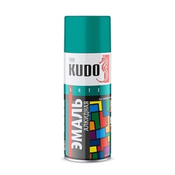 Эмаль аэрозольная Kudo KU-1020 RAL 5018 универсальная бирюзовая (0,52л)