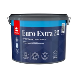 Краска для влажных помещений Tikkurila/Tikkivala Euro Extra 20 A полуматовая (9 л)