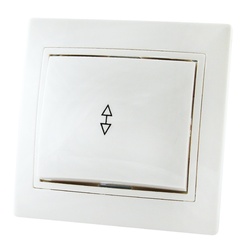 Переключательс/у Таймыр SQ1814-0007, 1 клавиша, б/инд, белый