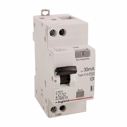 Автомат дифференциальный Legrand RX3 6 кА, С 32 А, 30 мА, тип АC, 1P+N