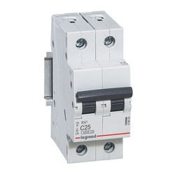 Выключатель автоматический Legrand RX3 4,5кА, С 25А, 2П