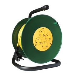 Удлинитель силовой на катушке 481S-3602, ПВС, 3700 Вт, с/з, 20 м