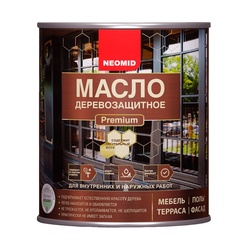 Масло для деревянных фасадов Neomid Premium белый (0,75 л)