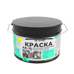 Краска д/бетон.полов Грида АК15 акриловая эмаль белая (15 кг)