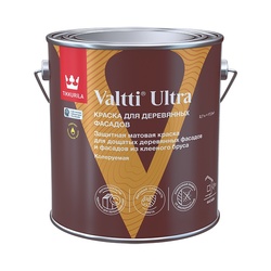 Краска для деревянных фасадов Tikkurila/Tikkivala Valtti Ultra основа С матовая (2,7 л)