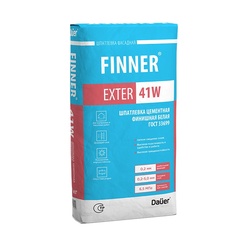 Шпатлевка цементная финишная Dauer Finner Exter 41 W белая (25 кг)
